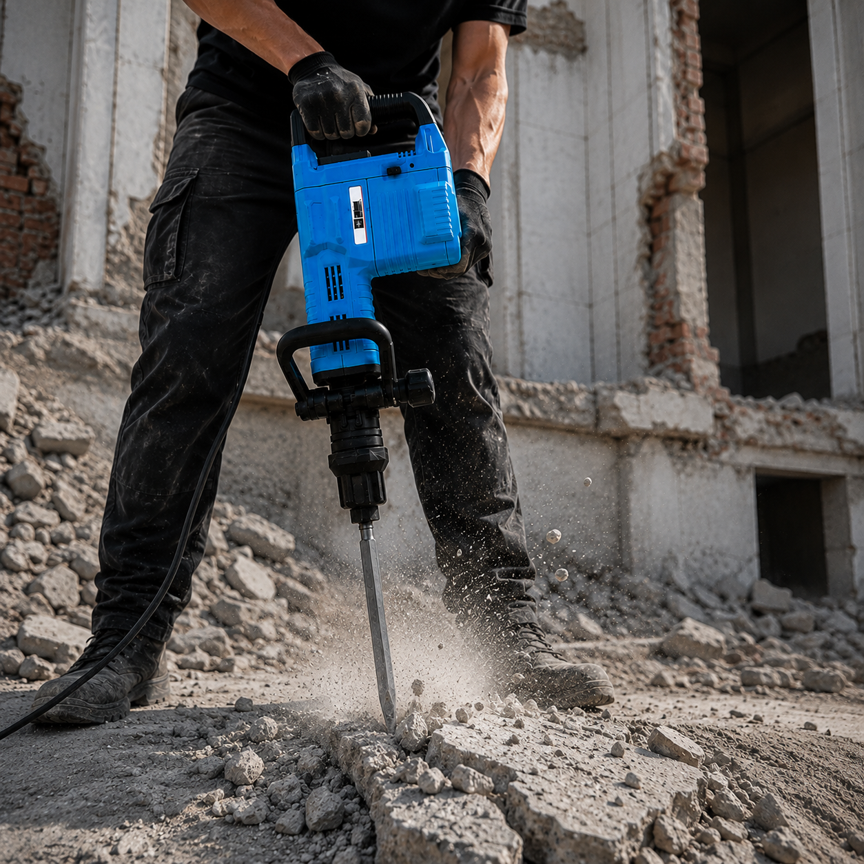 CATPOWER 7911 Profesyonel 1500W Elektrikli Kırıcı – Güçlü Motor, Yüksek Darbe Performansı ve Profesyonel Kullanım – Beton ve Duvar İşleri İçin Güçlü Kırıcı
