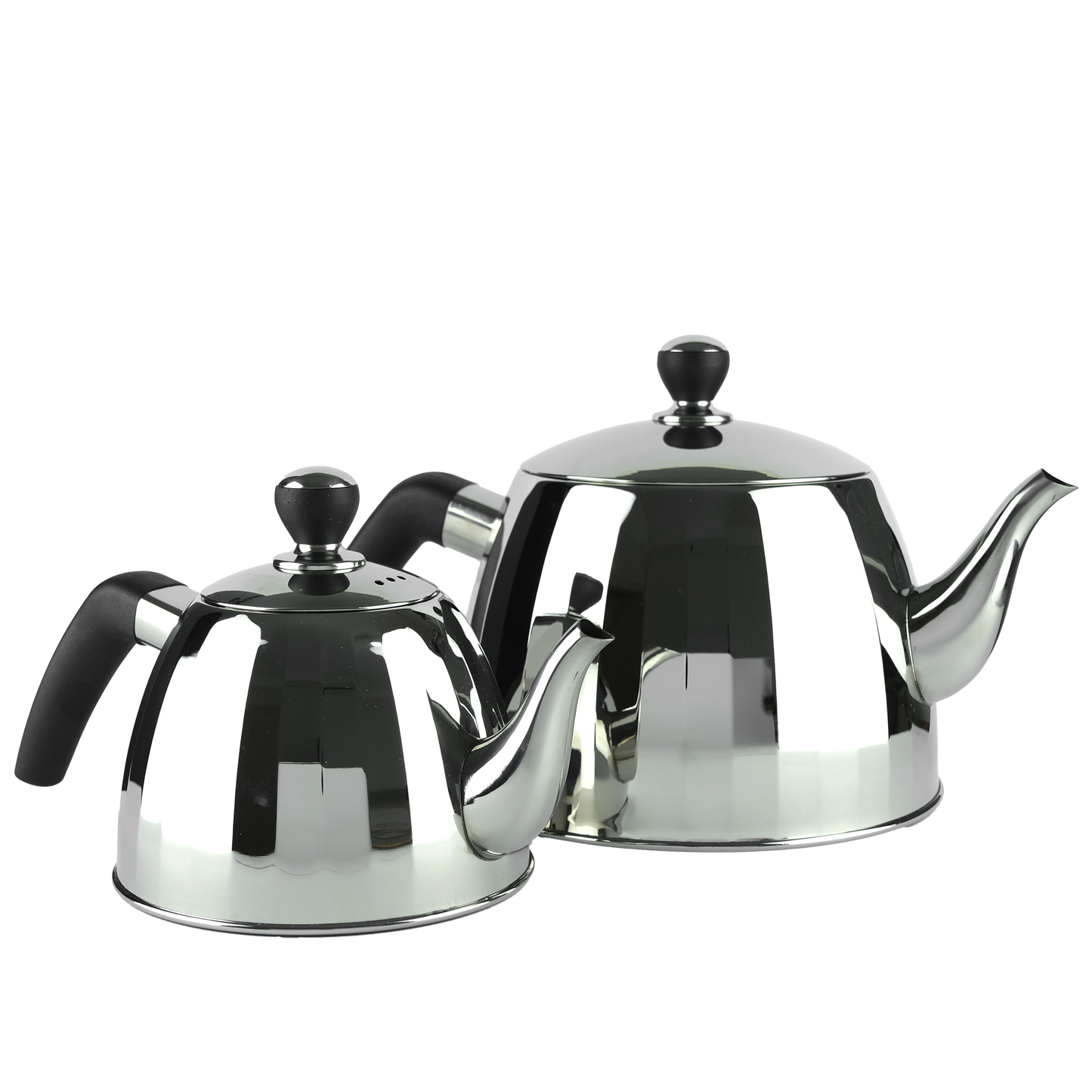 Premium Alman Çelik Çaydanlık – 2.5 + 1 Litre, Çay Filtresi ve İndüksiyon Tabanlı