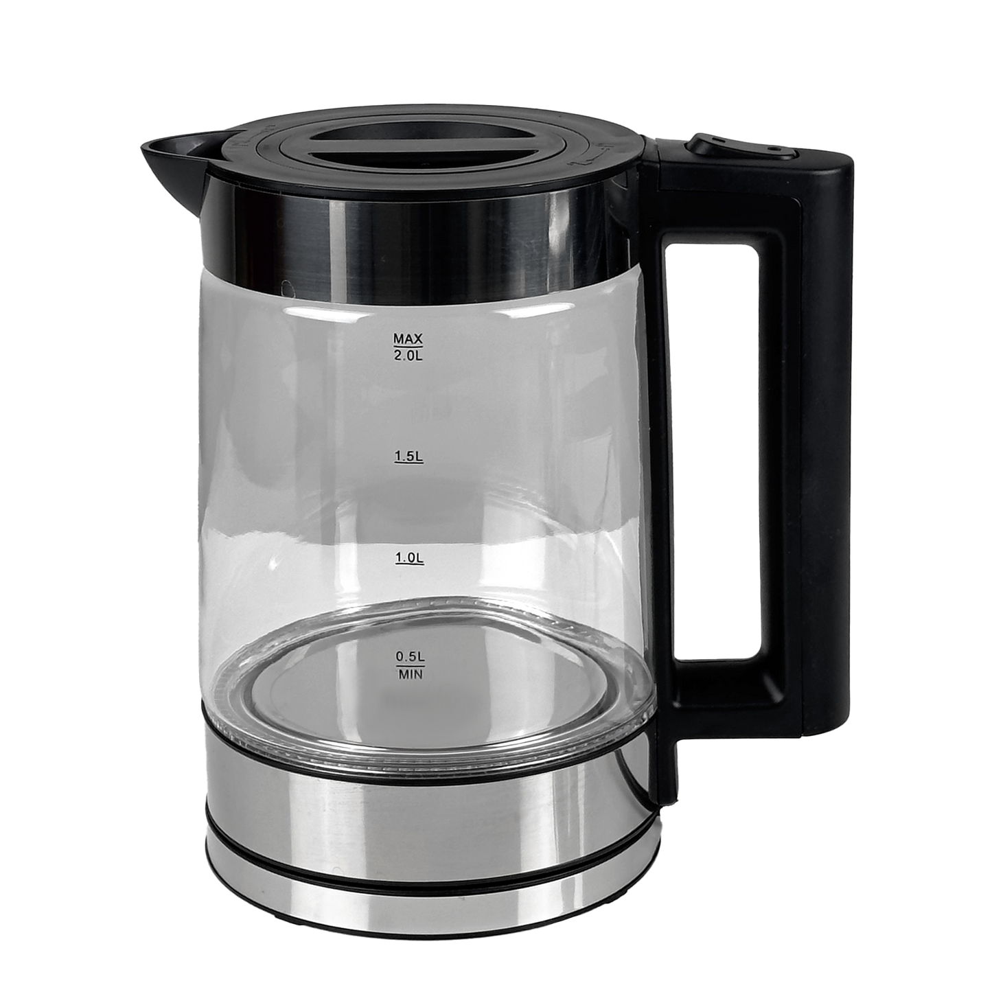 Cam Tasarımlı LED Işıklı Kettle Seti | 1500W Güç – 2L Alt + 0.8L Üst