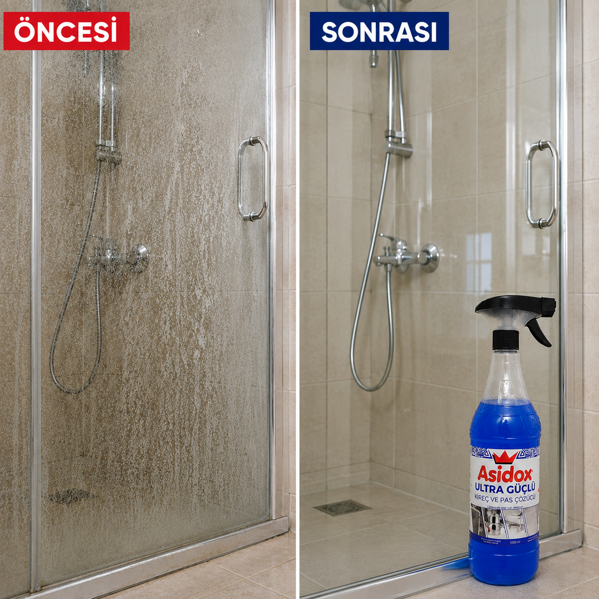 ASİDOX ULTRA GÜÇLÜ KİREÇ VE PAS ÇÖZÜCÜ-1000ml