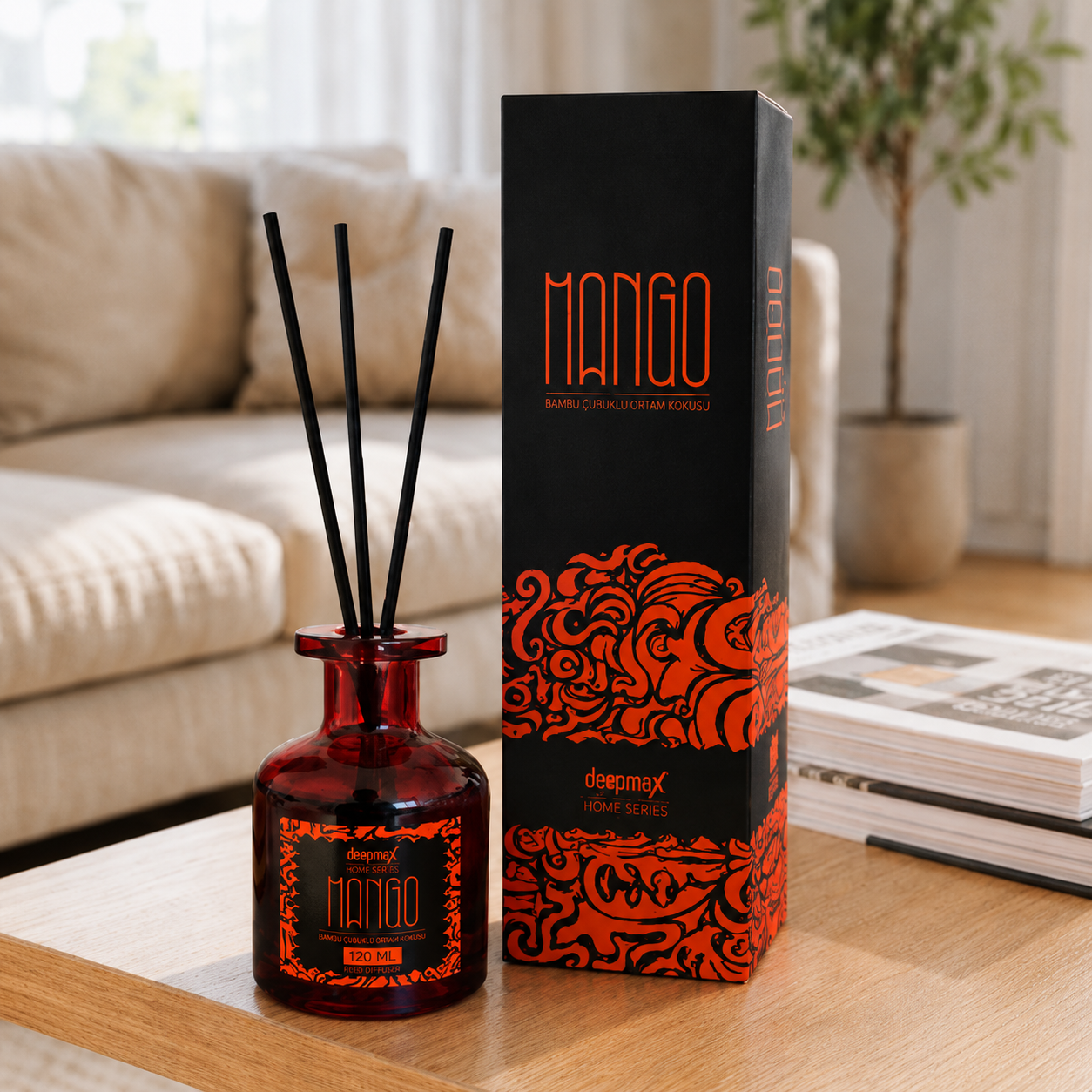 Deepmax Home Series Mango Bambu Çubuklu Ortam Kokusu - 120 ml