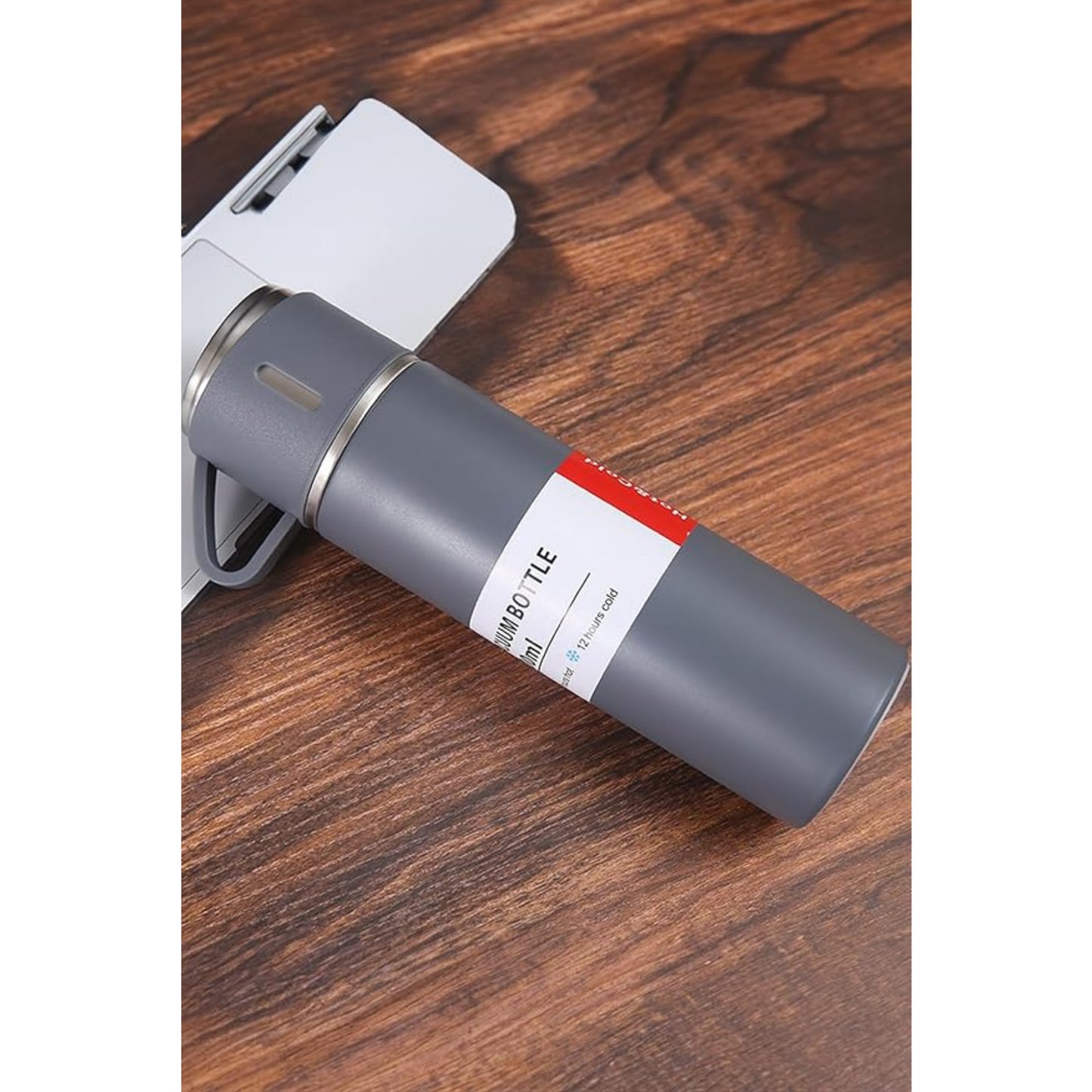 12 Saat Sıcak & Soğuk Tutma Garantili – 500 ml 304 Paslanmaz Çelik Termos Seti (3 Bardaklı)