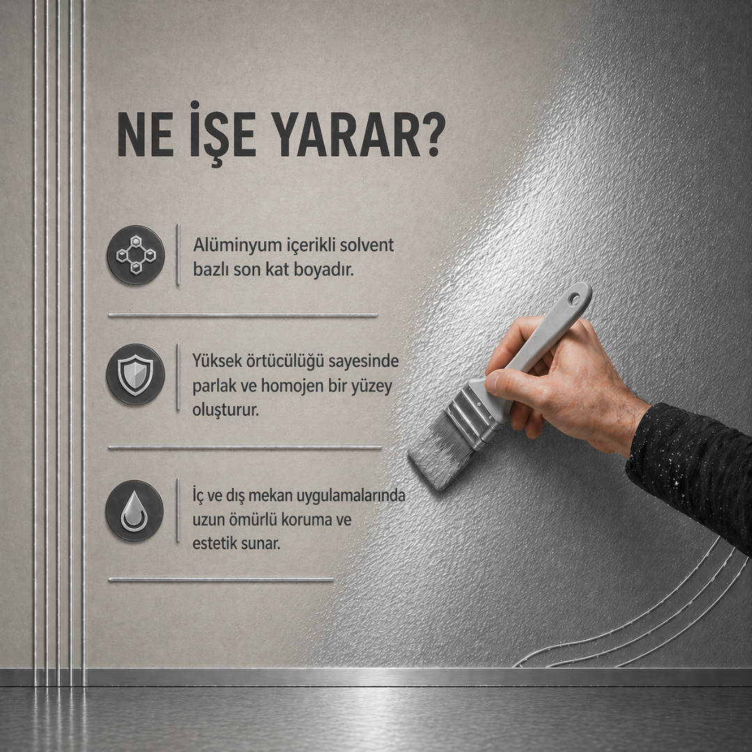 Uzun Ömürlü Yaldız Efektli Profesyonel Boya