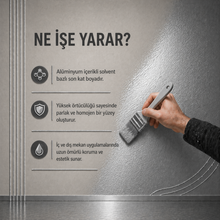Uzun Ömürlü Yaldız Efektli Alüminyum Boya-Gümüş