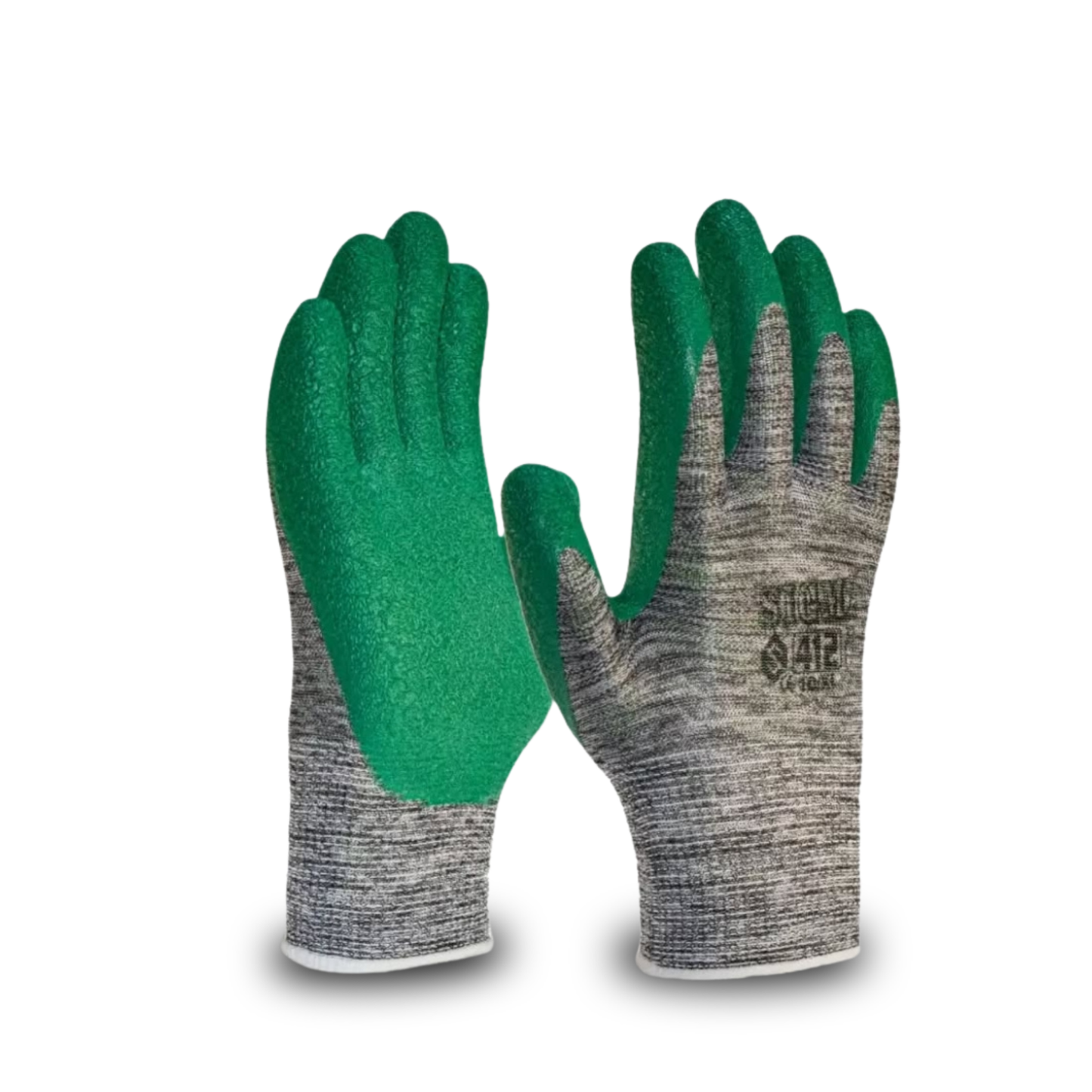 36 Çift Kaliteli Polyester Örme Lateks Eldiven – Kaymaz, Pütürlü, Kesilmeye Dayanıklı İş Eldiveni (10 Numara)