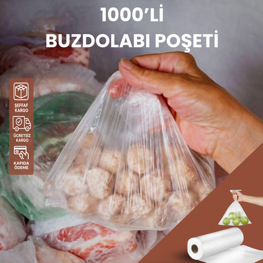 1000’li Buzdolabı Poşeti 25×35 cm- Dayanıklı Ve Isı Geçirmez