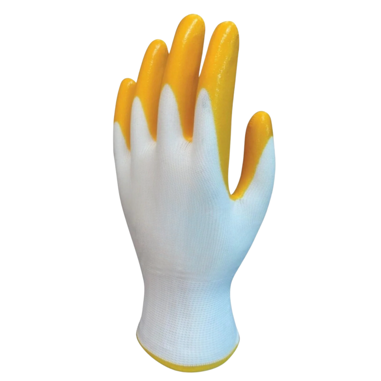 60 Çift - ELİ Polyester Örme Nitril Kaplamalı Sarı İş Eldiveni