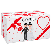 ÖZEL BASKILI GELİN KOLİSİ – 60x38x30 CM | DAYANIKLI VE ESTETİK TASARIM