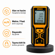 Lazer Mesafe Ölçer 60 Metre Dijital Mesafe Ölçüm Cihazı