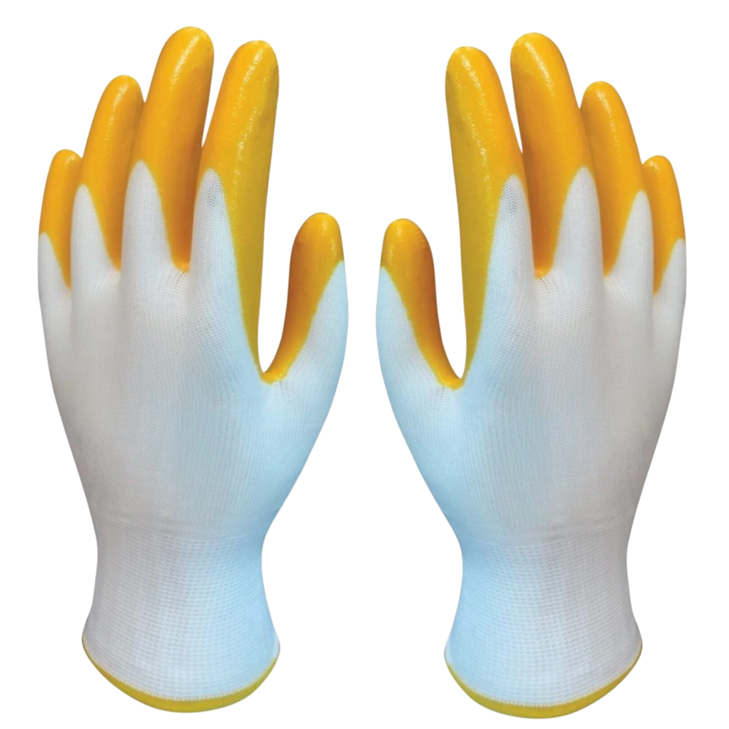 60 Çift - ELİ Polyester Örme Nitril Kaplamalı Sarı İş Eldiveni