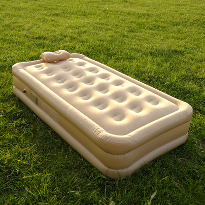 Otomatik Pompalı Su Geçirmez, Şarjlı Tek Kişilik Şişme Yatak [ 190×100×40 cm]