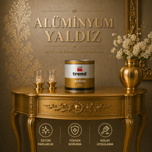 Uzun Ömürlü Yaldız Efektli Alüminyum Boya - Altın Renk