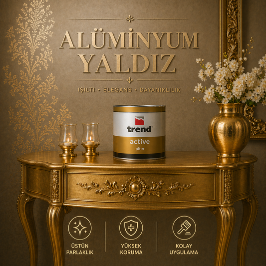 Uzun Ömürlü Yaldız Efektli Profesyonel Boya
