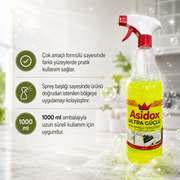Asidox Ultra Güçlü  Çok Amaçlı Temizlik Spreyi 1000ML