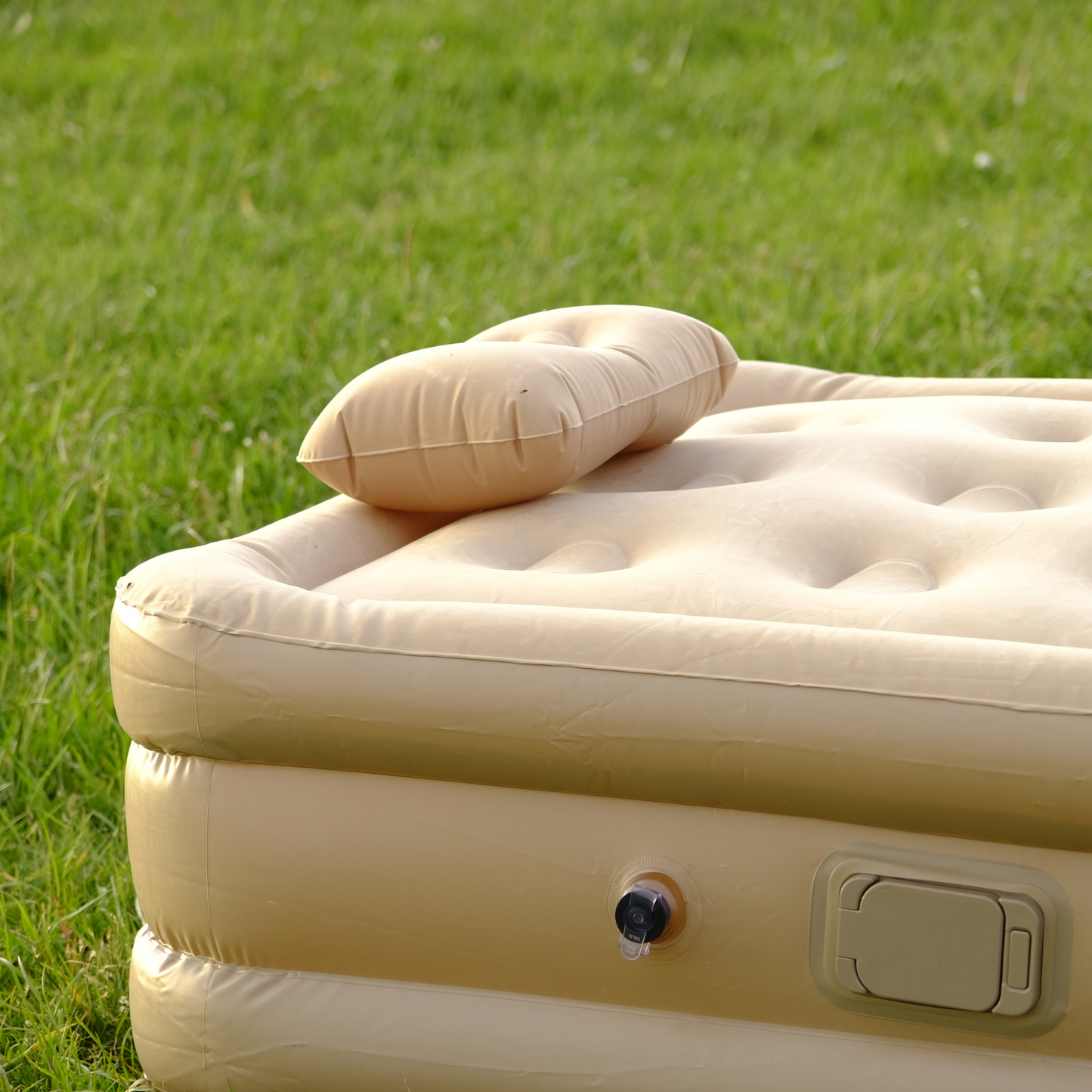 Otomatik Pompalı Su Geçirmez, Şarjlı Tek Kişilik Şişme Yatak [ 190×100×40 cm]