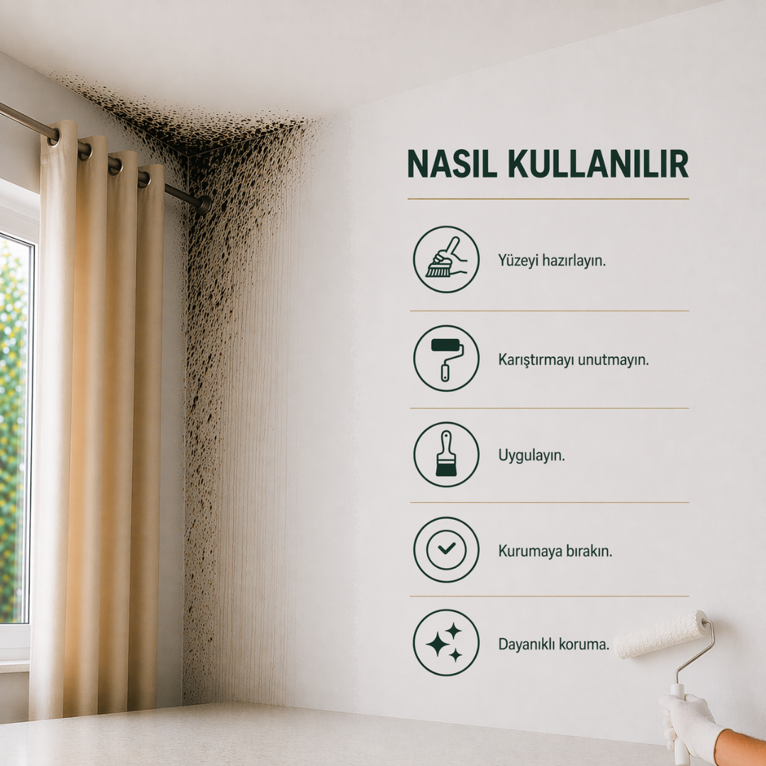 Nem & Rutubet Önleyici Duvar Boyası – Tek Uygulamada Küf ve Rutubete Karşı Koruma | Ny Trend
