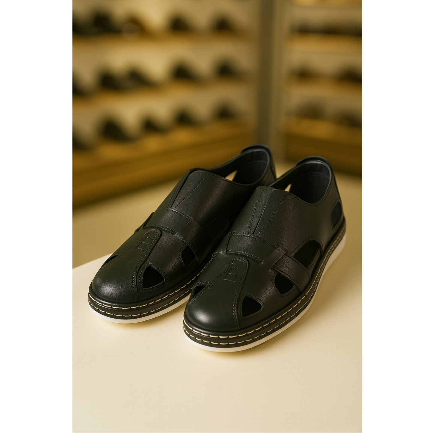 BİRKAN SHOES SAF DERİ ERKEK SANDALET – TERLETMEZ TASARIM, ORTOPEDİK TABAN, YAZLIK KONFOR VE ŞIKLIK