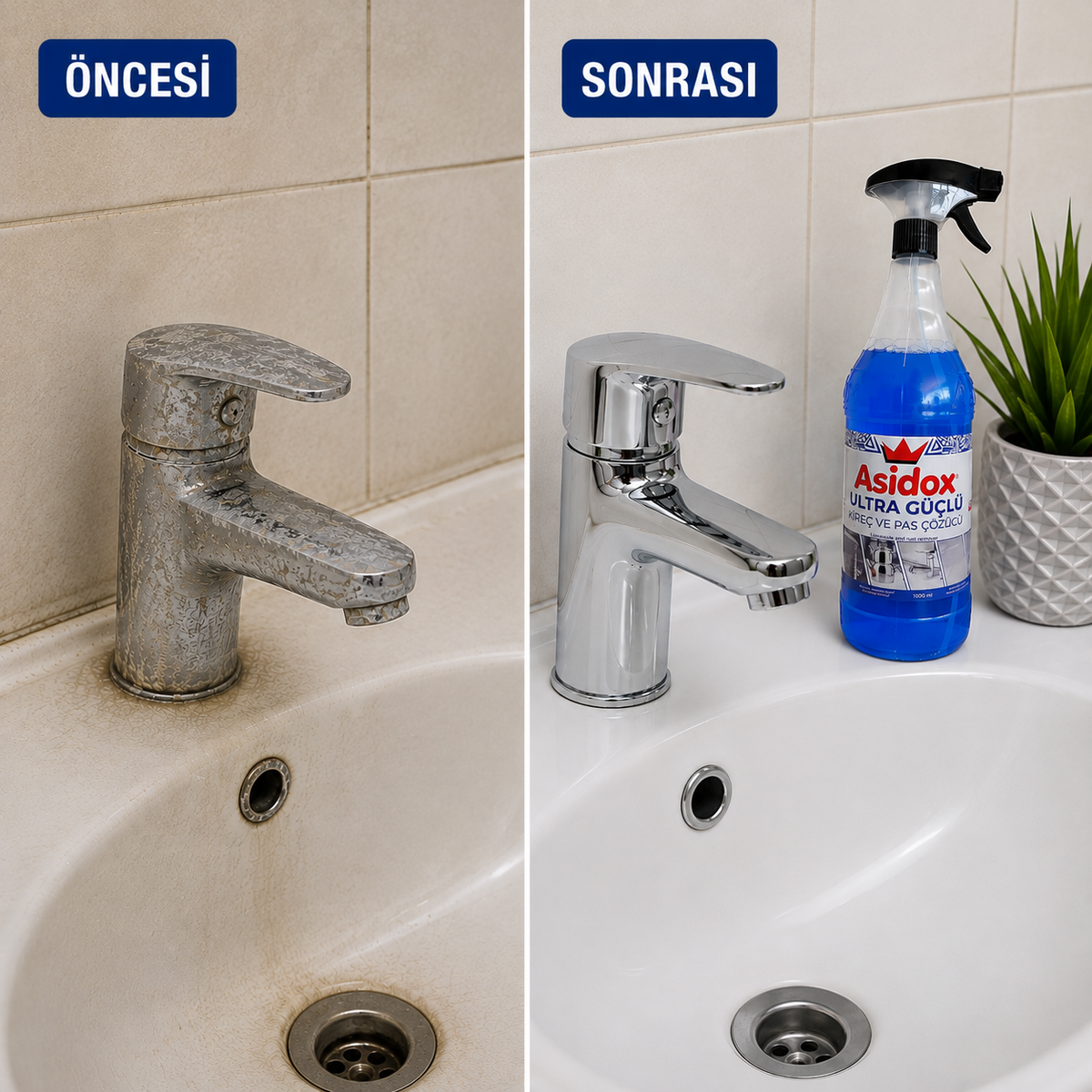 ASİDOX ULTRA GÜÇLÜ KİREÇ VE PAS ÇÖZÜCÜ-1000ml