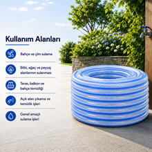 Süper Örgülü 13 mm Su Hortumu