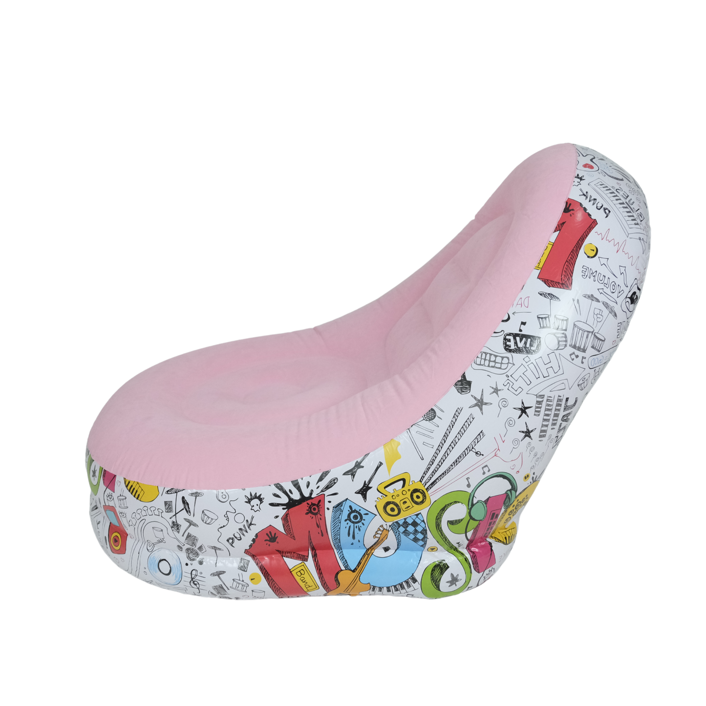 Rahat Katlanabilir Şişme Koltuk ve Ayak Taburesi (116x98x83 cm)