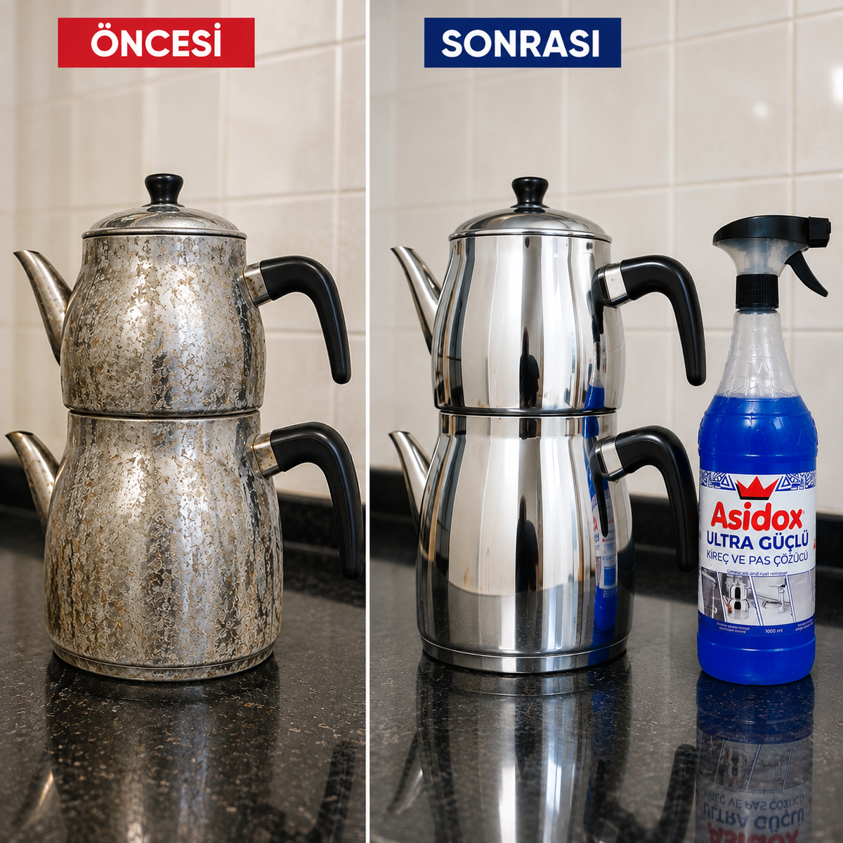 ASİDOX ULTRA GÜÇLÜ KİREÇ VE PAS ÇÖZÜCÜ-1000ml