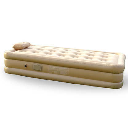 Otomatik Pompalı Su Geçirmez, Şarjlı Tek Kişilik Şişme Yatak [ 190×100×40 cm]