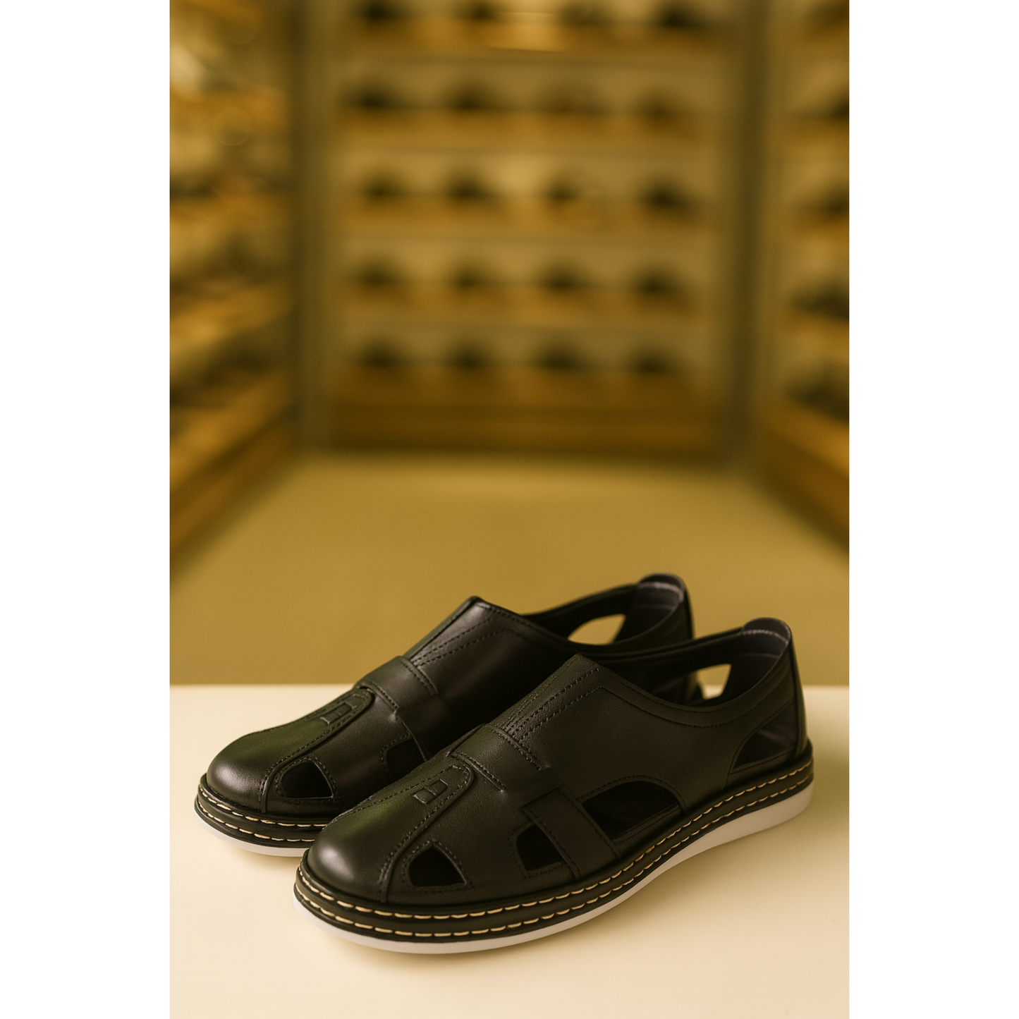 BİRKAN SHOES SAF DERİ ERKEK SANDALET – TERLETMEZ TASARIM, ORTOPEDİK TABAN, YAZLIK KONFOR VE ŞIKLIK