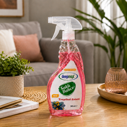 Deepmax Saklı Bahçe Oda ve Kumaş Parfümü 500 ML – Tropikal Esinti ve Lavanta Bahçesi Seçenekleriyle – Kalıcı Ferahlık ve Hoş Koku – Ev, Ofis, Perde ve Tekstil Kullanımına Uygun