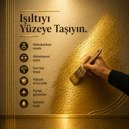 Uzun Ömürlü Yaldız Efektli Profesyonel Boya