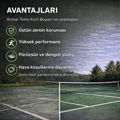 Active  Profesyonel Tenis Kort Boyası