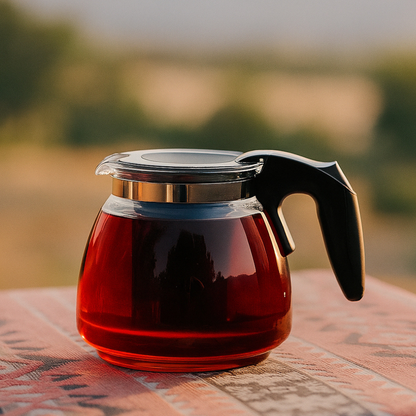 Hofmans 3 Litre Premium Rose Renk LED Işıklı Cam Kettle Seti (2.2 L + 0.8 L) | 2 Yıl İthalatçı Firma Garantili