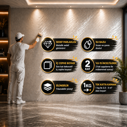 Active Sedef Efekt Dekoratif İç Cephe Boyası
