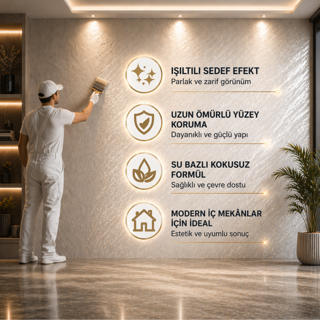 Active Sedef Efekt Dekoratif İç Cephe Boyası