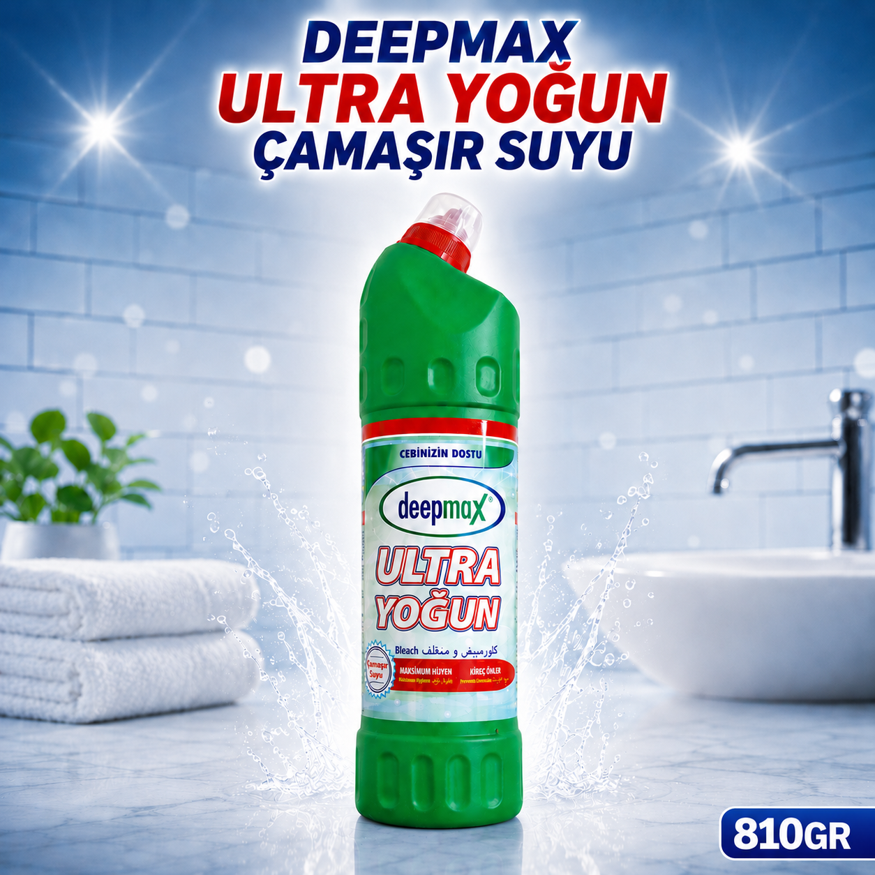 Deepmax Ultra Yoğun Çamaşır Suyu 810 gr