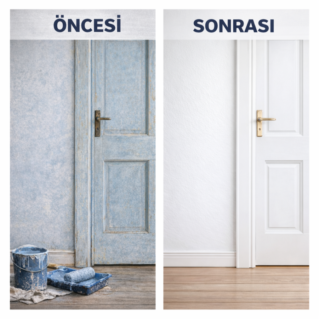 Ahşap, Metal ve Tüm Duvar Yüzeylerinde Üst Kalite Su Bazlı Boya