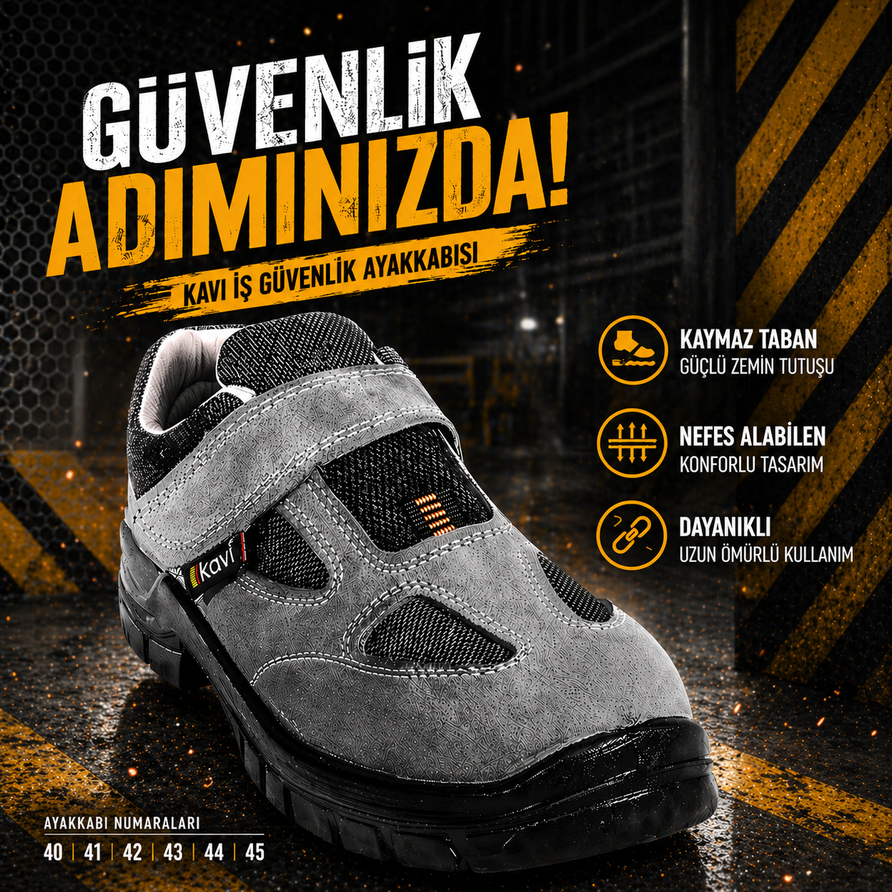 KAVI İŞ GÜVENLİK AYAKKABISI