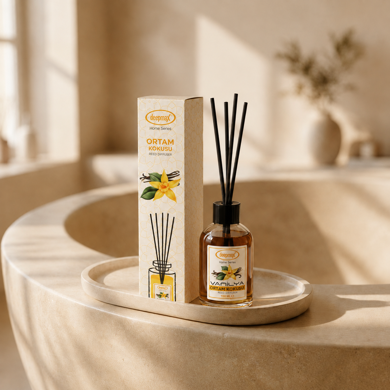 Deepmax Home Series Vanilya Bambu Çubuklu Ortam Kokusu - 100 ML