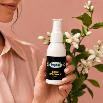 Deepmax Limon Kolonyası 80° 100 ML – Ferahlatıcı Limon Kokusu, Pratik Sprey Kullanım