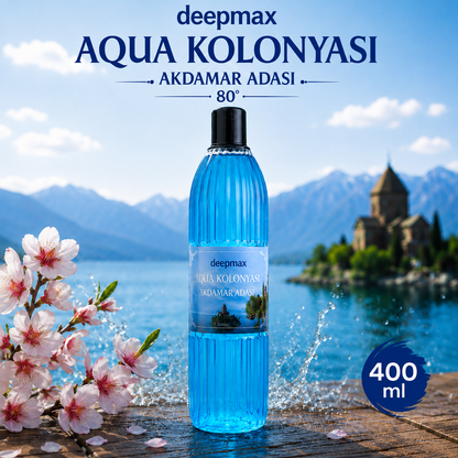 Deepmax Aqua Kolonyası Akdamar Adası 80° 400 ml – Ferah ve Canlandırıcı Koku