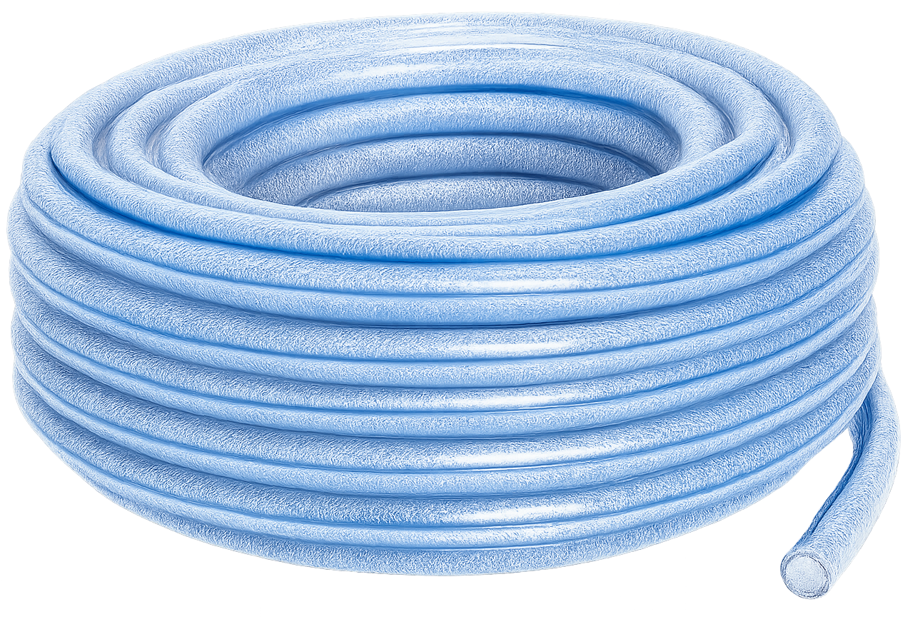 Süper Örgülü 12x18 mm Şeffaf Su Hortumu – Profesyonel PVC Bahçe ve Sulama Hortumu
