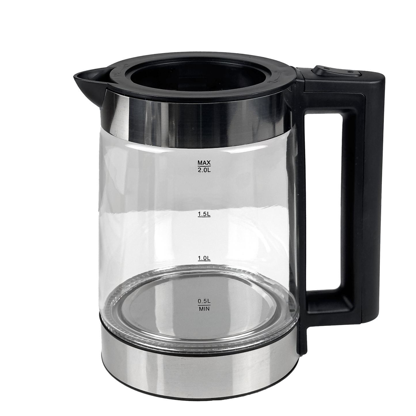 Cam Tasarımlı LED Işıklı Kettle Seti | 1500W Güç – 2L Alt + 0.8L Üst