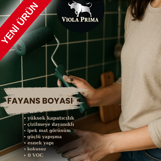 Viola Prima Premium Fayans Boyası – Tek Kutu (3.2 KG) ile 11 m² Yenileme