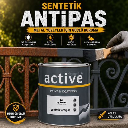 Antipas Boya – Pas Üstüne Uygulanabilen Demir, Çelik ve Metal Yüzeyler İçin Koruyucu Boya