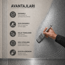 Uzun Ömürlü Yaldız Efektli Alüminyum Boya-Gümüş