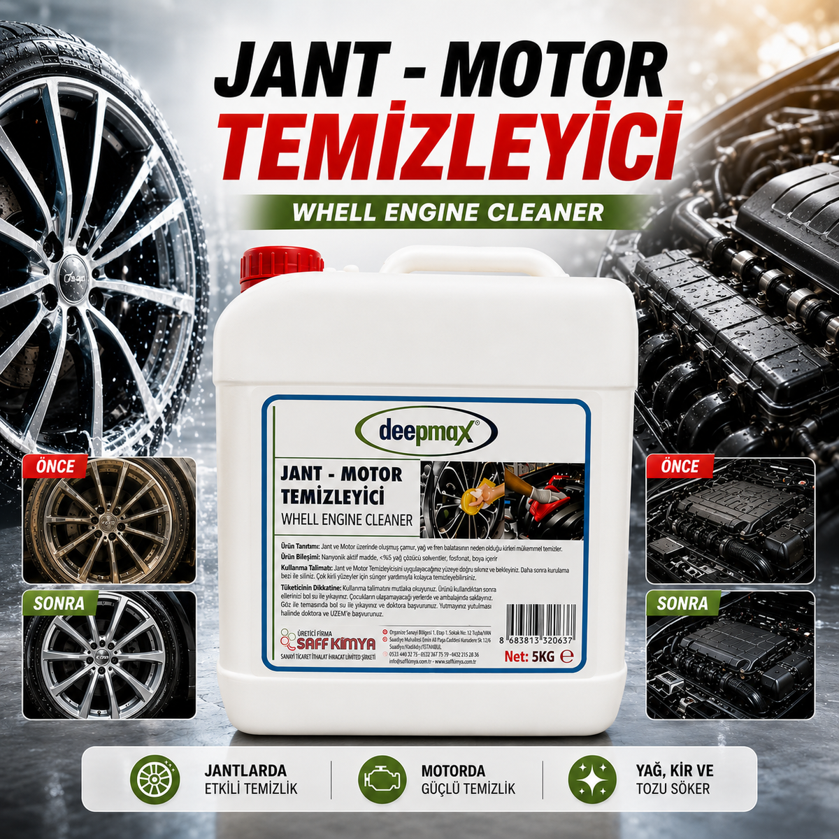 JANT & MOTOR TEMİZLEYİCİ - 5Kg
