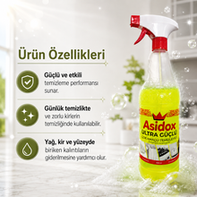 Asidox Ultra Güçlü  Çok Amaçlı Temizlik Spreyi 1000ML