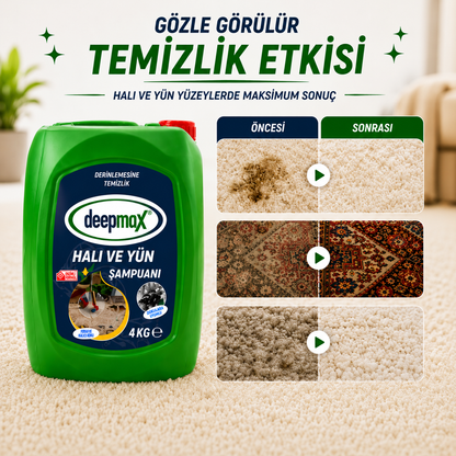 DEEPMAX| HALI VE YÜN ŞAMPUANI - TÜM LEKE VE KİRLERE KARŞI