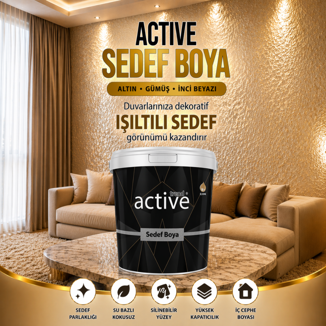 Active Sedef Efekt Dekoratif İç Cephe Boyası
