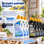 6’lı Çamaşır Deterjanı Seti – 3 Beyazlar İçin + 3 Siyahlar İçin