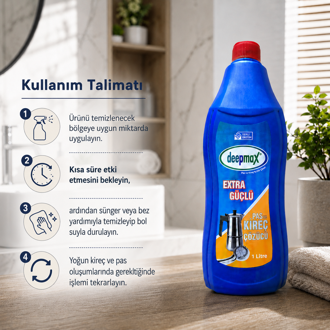 EXTRA GÜÇLÜ PAS VE KİREÇ ÇÖZÜCÜ – 1 L